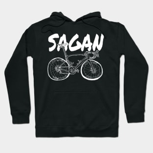 S-Works Sagan White Bicycle Drawing Hoodie